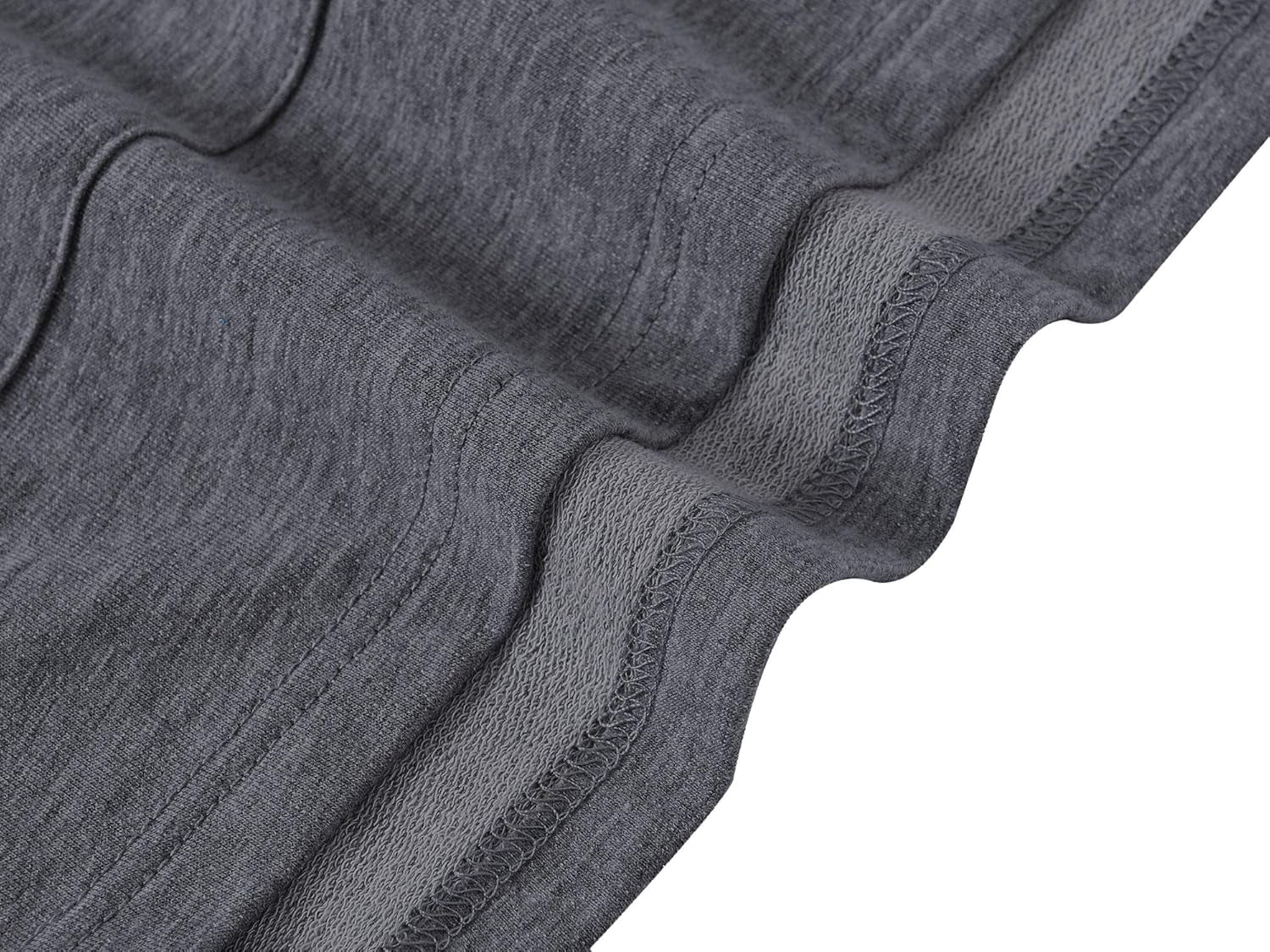 Mens Pullover Hoodies Workout Sweatshirts Breathable with Adjustable Athletic Fashion Gray Size L
