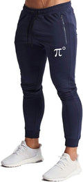 Men'S Joggers Sweatpants Gym Training Workout Pants Slim Fit with Zipper Pockets