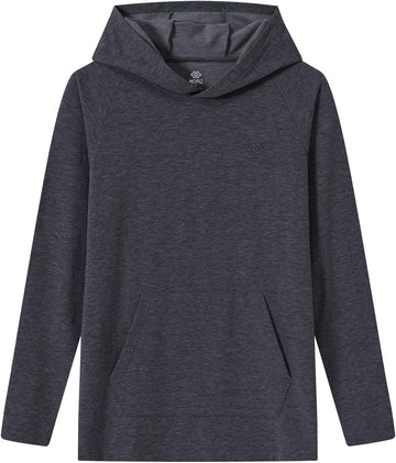 Mens Pullover Hoodies Workout Sweatshirts Breathable with Adjustable Athletic Fashion Gray Size L