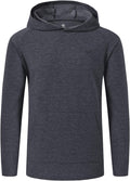 Mens Pullover Hoodies Workout Sweatshirts Breathable with Adjustable Athletic Fashion Gray Size L