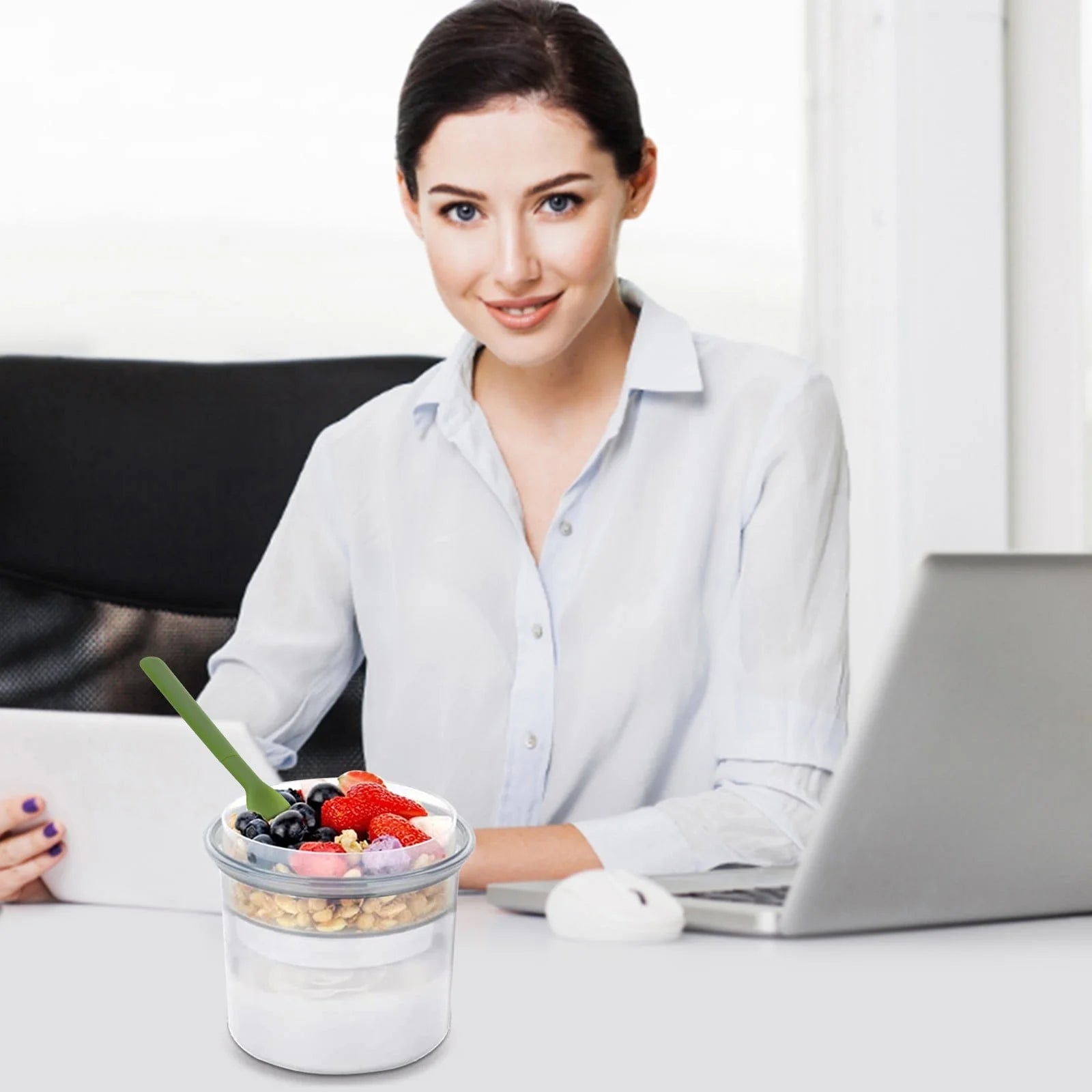 Overnight Oats Containers with Lids and Spoon,Mason Jars,20 Oz Glass Oatmeal Container to Go for Chia Pudding Yogurt Salad Cereal Meal Prep Jars Clear