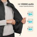 Electric Heated Vest with 10000Mah Battery Pack for Men and Women,M