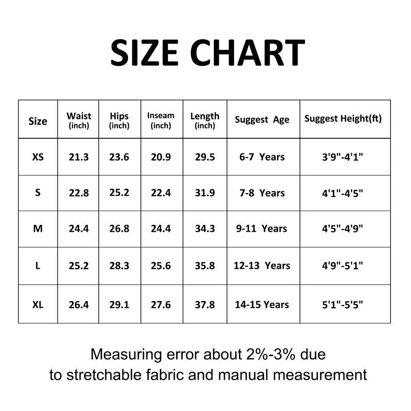 BIG ELEPHANT Girls Flare Leggings, Bootcut Yoga Pants for Kids, High Waisted Bell Bottoms for Dance Workout