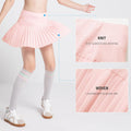 Girls' Tennis Skirts Pleated Golf Skort with Shorts Pockets Kids Athletic Active Wear