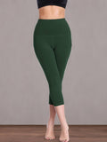 Women'S Tummy Control High Waist Capri Running Leggings Yoga Pants with Pocket