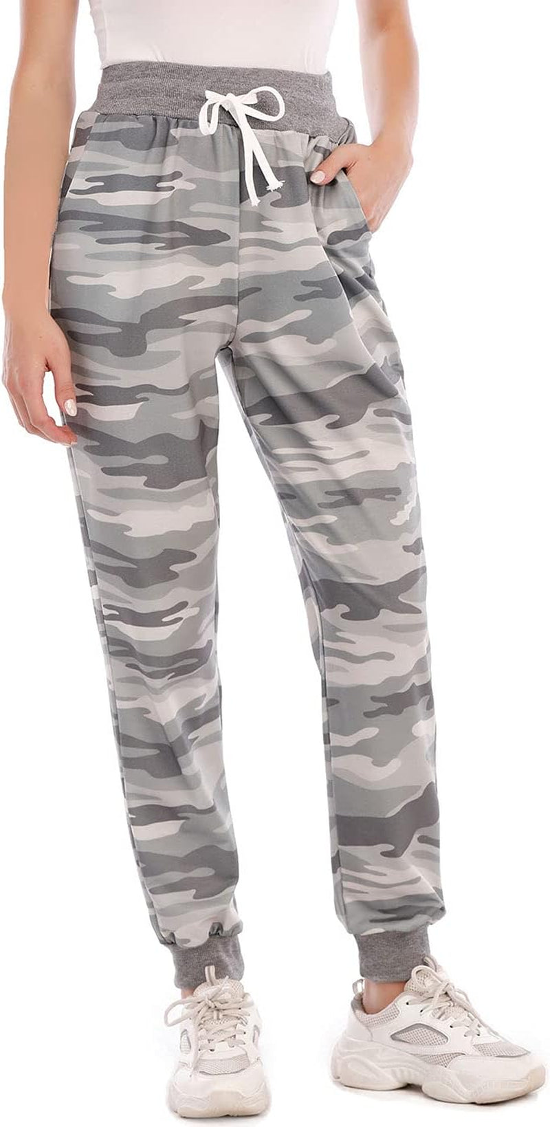 Women’S Jogger Pants, Camo High Waist Activewear Sweatpants