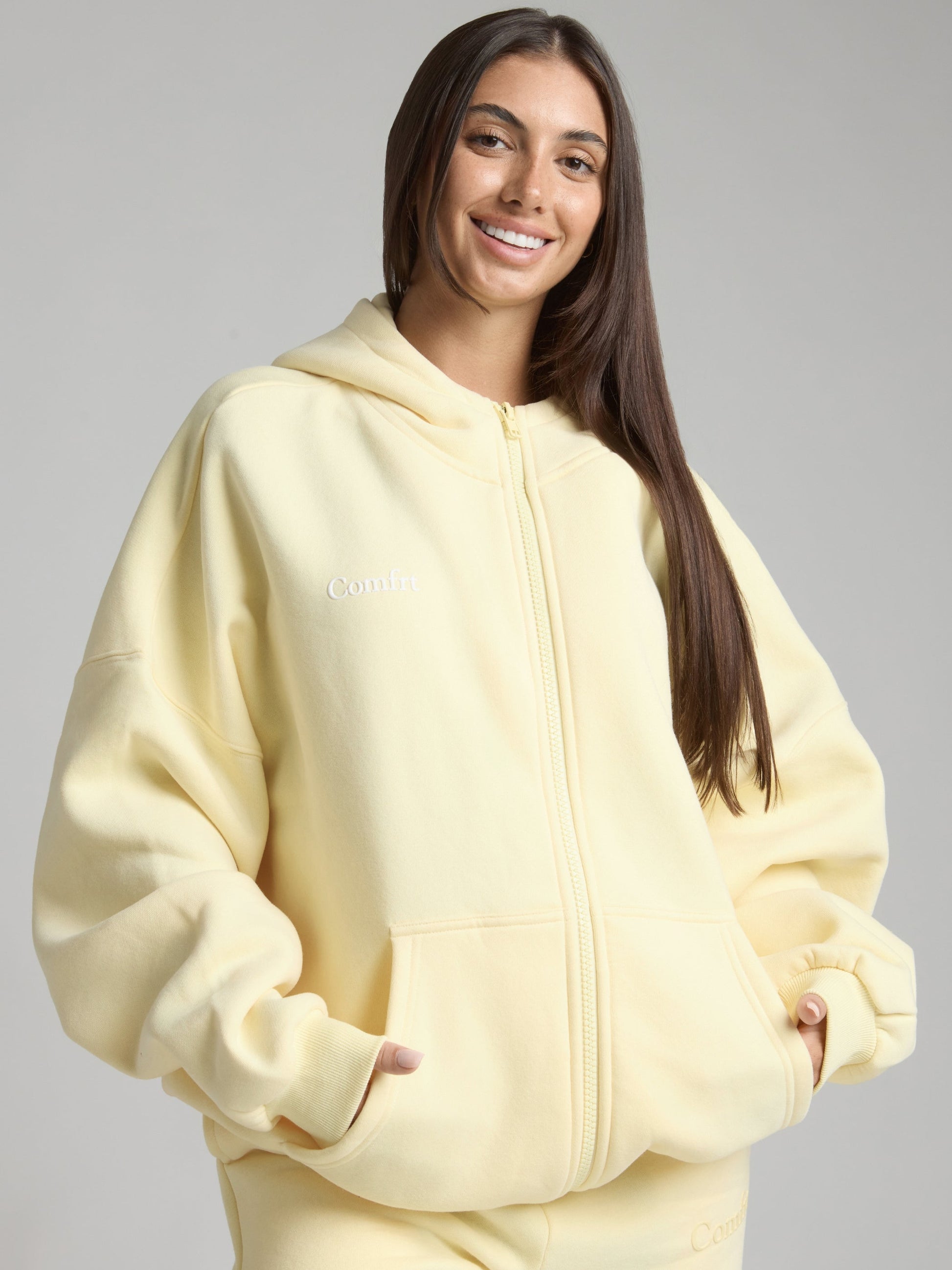 Cloud Zip Hoodie For Matured Women