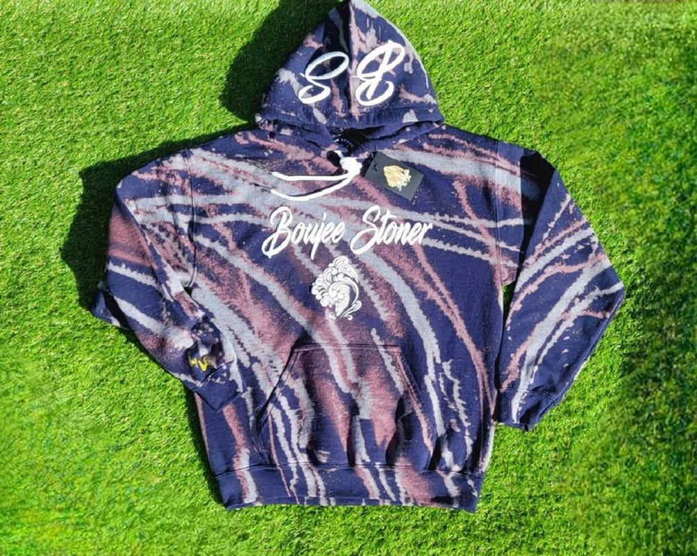 Boujee Stoner Bleached Hoodies