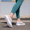 Walking Shoes Women Slip on Sneakers Knit Lightweight Comfortable Breathable Nurse Shoes for Work Travel