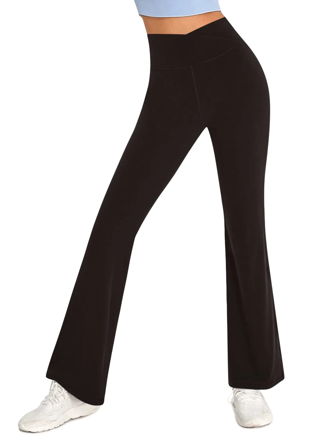 3-Pack Flare Leggings for Women- Crossover Yoga Pants Women’S Clothing Made in USA