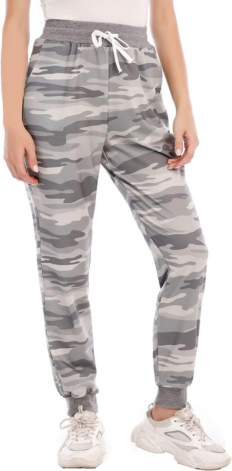 Women’S Jogger Pants, Camo High Waist Activewear Sweatpants