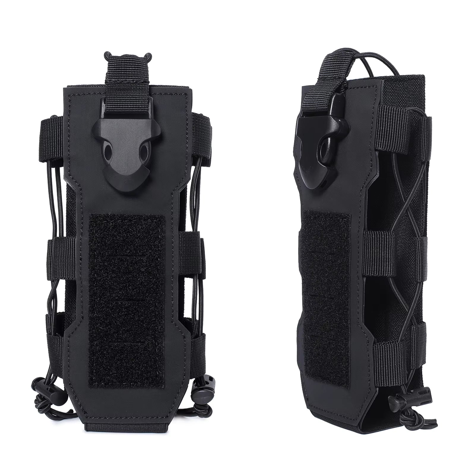 Laser Cut Design Molle Adjustable Water Bottle Holder 40 Oz Tactical Bottle Pouch for Backpack Belt Molle Radio Pouch Holder