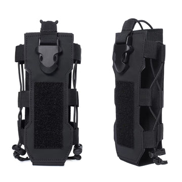 Laser Cut Design Molle Adjustable Water Bottle Holder 40 Oz Tactical Bottle Pouch for Backpack Belt Molle Radio Pouch Holder