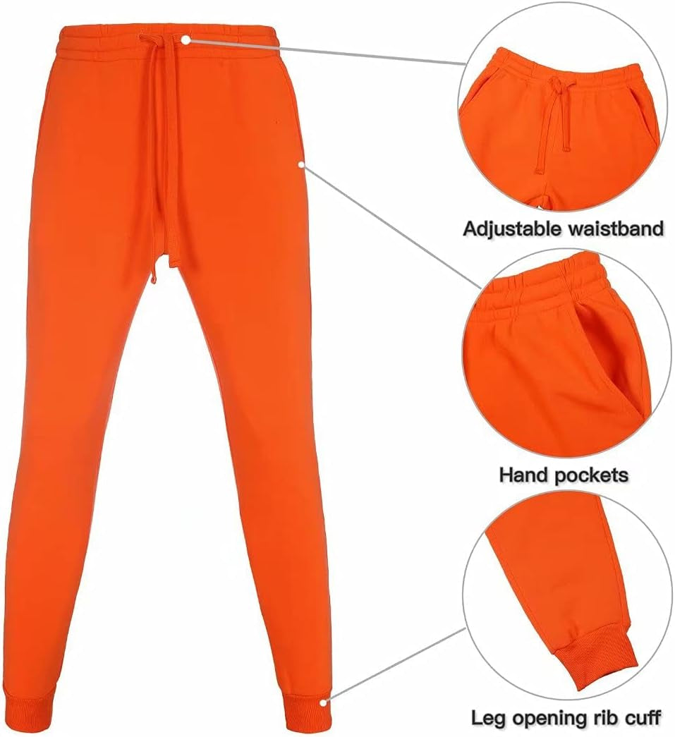 Men'S Hoodie Sweatsuit Full-Zip Thick Fleece Track Suits Casual Jogger Set Outdoor Sportswear
