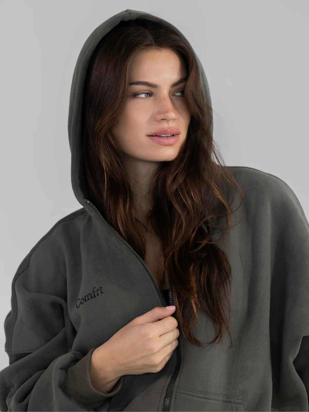 Cloud Zip Hoodie For Matured Women