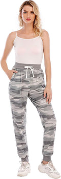 Women’S Jogger Pants, Camo High Waist Activewear Sweatpants