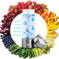 A2 Hydrogen Water Bottle,420Ml Glass Hydrogen Water Generator Rechargeable Hydro