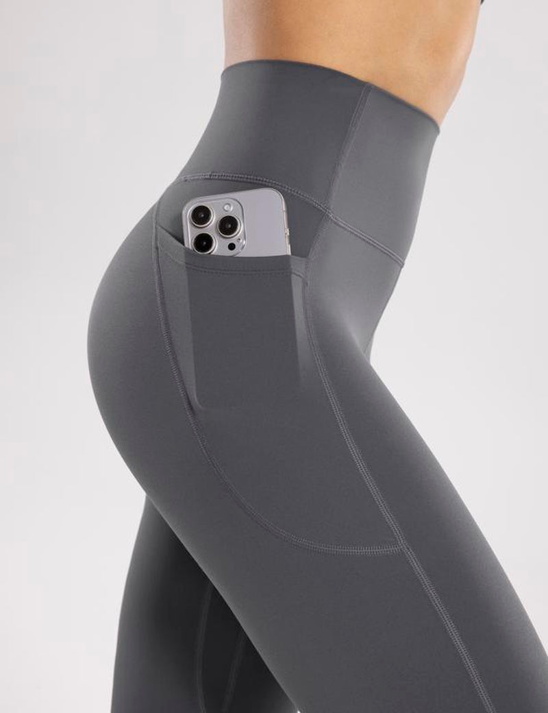 ENERBLOOM Women'S Workout Flare Yoga Pants with Pockets High Waisted Bootcut Leggings Tummy Control 30''