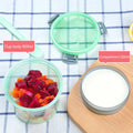 Overnight Oats Containers with Lids and Spoon,Mason Jars,20 Oz Glass Oatmeal Container to Go for Chia Pudding Yogurt Salad Cereal Meal Prep Jars Clear