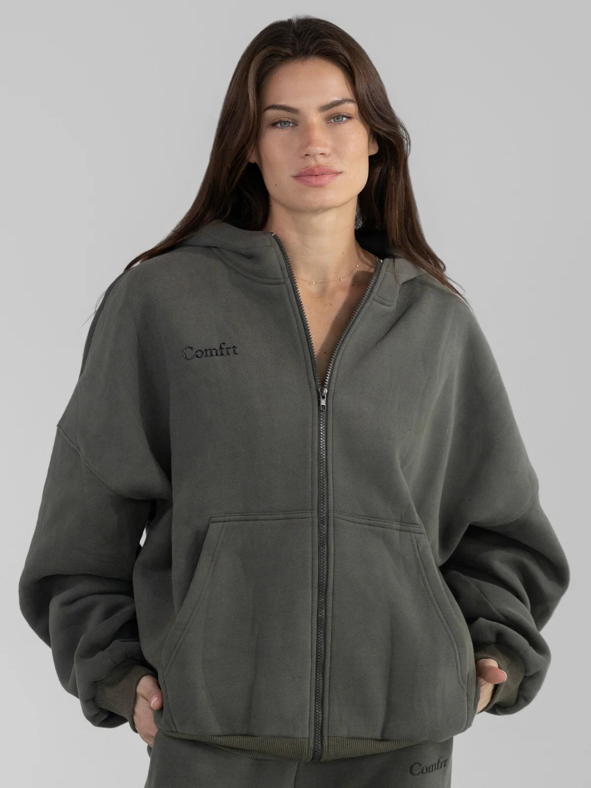 Cloud Zip Hoodie For Matured Women