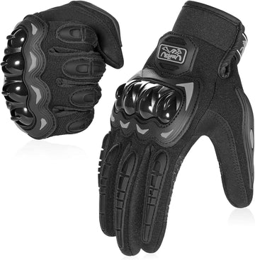 Motorcycle Gloves for Men & Women – Full Finger Touchscreen Riding Gloves for Motorbike
