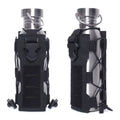 Laser Cut Design Molle Adjustable Water Bottle Holder 40 Oz Tactical Bottle Pouch for Backpack Belt Molle Radio Pouch Holder