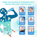 A2 Hydrogen Water Bottle,420Ml Glass Hydrogen Water Generator Rechargeable Hydro
