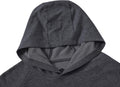 Mens Pullover Hoodies Workout Sweatshirts Breathable with Adjustable Athletic Fashion Gray Size L