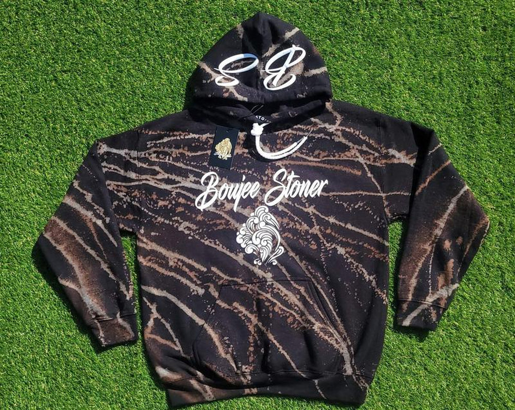Boujee Stoner Bleached Hoodies
