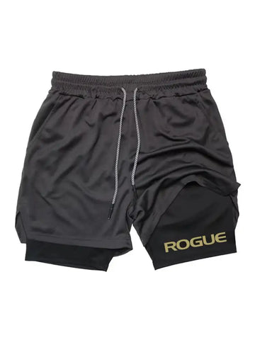 Men Running Shorts 2 In 1 Double-deck Sport Sportswear Gym Fitness Short Pants Training Jogging Bottom Men's Clothing