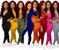 Womens Sweatsuit Set Two Piece Outfits Top + Skinny Long Pants Tracksuits Jogging Suits Jumpsuits