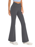 3-Pack Flare Leggings for Women- Crossover Yoga Pants Women’S Clothing Made in USA