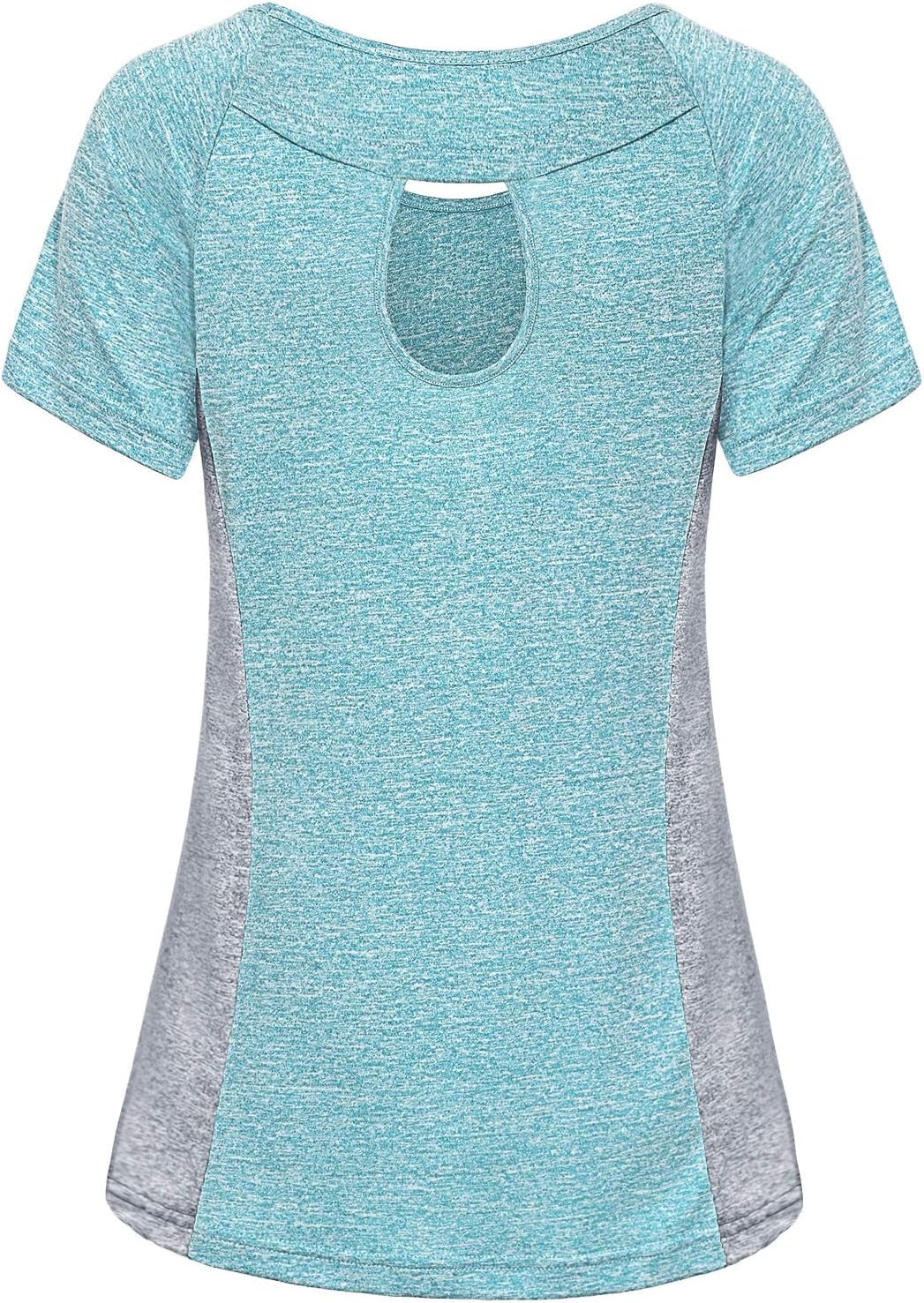 Active Wear Yoga Top Cool Dry Workout Shirt Exercise Clothes