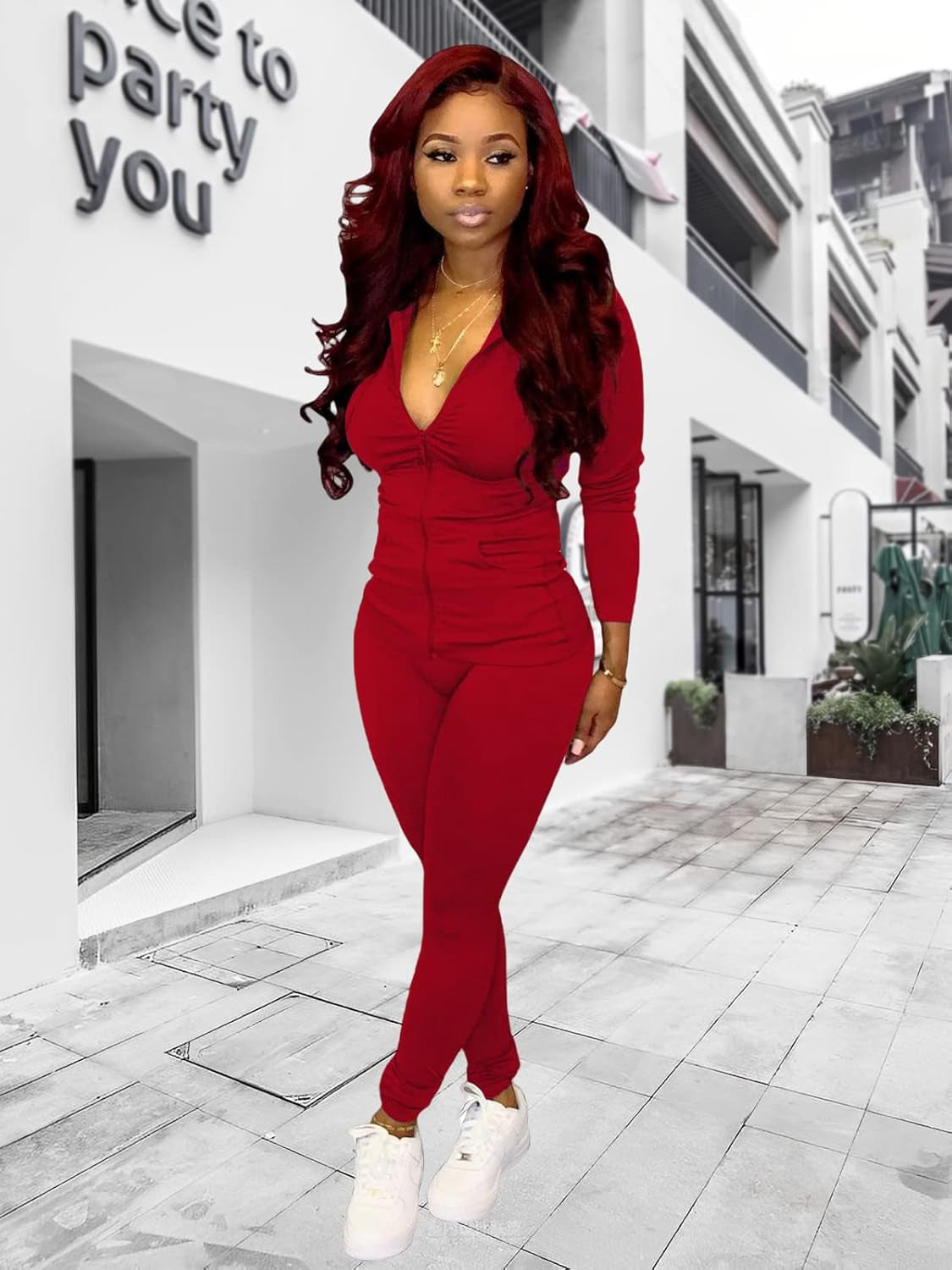 Womens Sweatsuit Set Two Piece Outfits Top + Skinny Long Pants Tracksuits Jogging Suits Jumpsuits