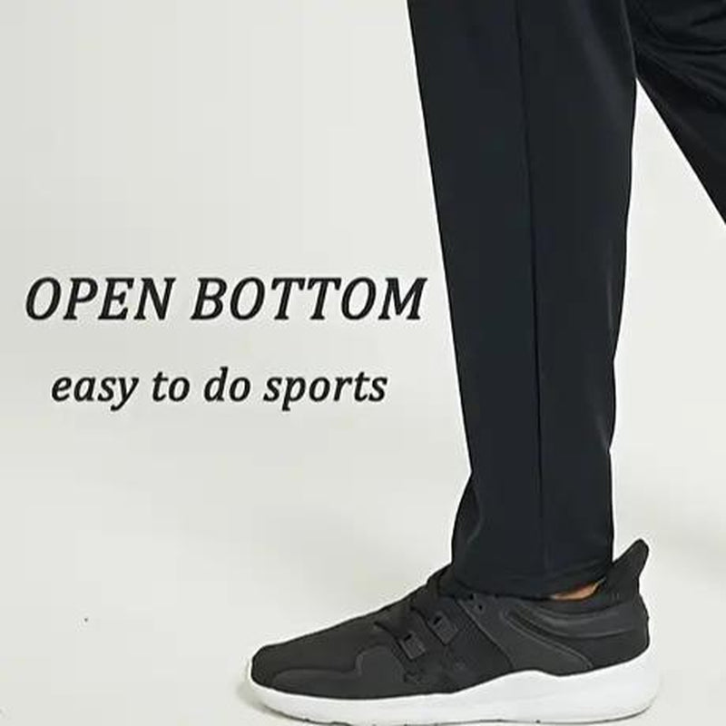 2 Pack Men'S Sweatpants with Zipper Pockets Jogging Pants Suit Tapered Athletic Pants for Men Running,Workout,Lounge