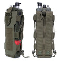 Laser Cut Design Molle Adjustable Water Bottle Holder 40 Oz Tactical Bottle Pouch for Backpack Belt Molle Radio Pouch Holder