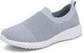 Walking Shoes Women Slip on Sneakers Knit Lightweight Comfortable Breathable Nurse Shoes for Work Travel