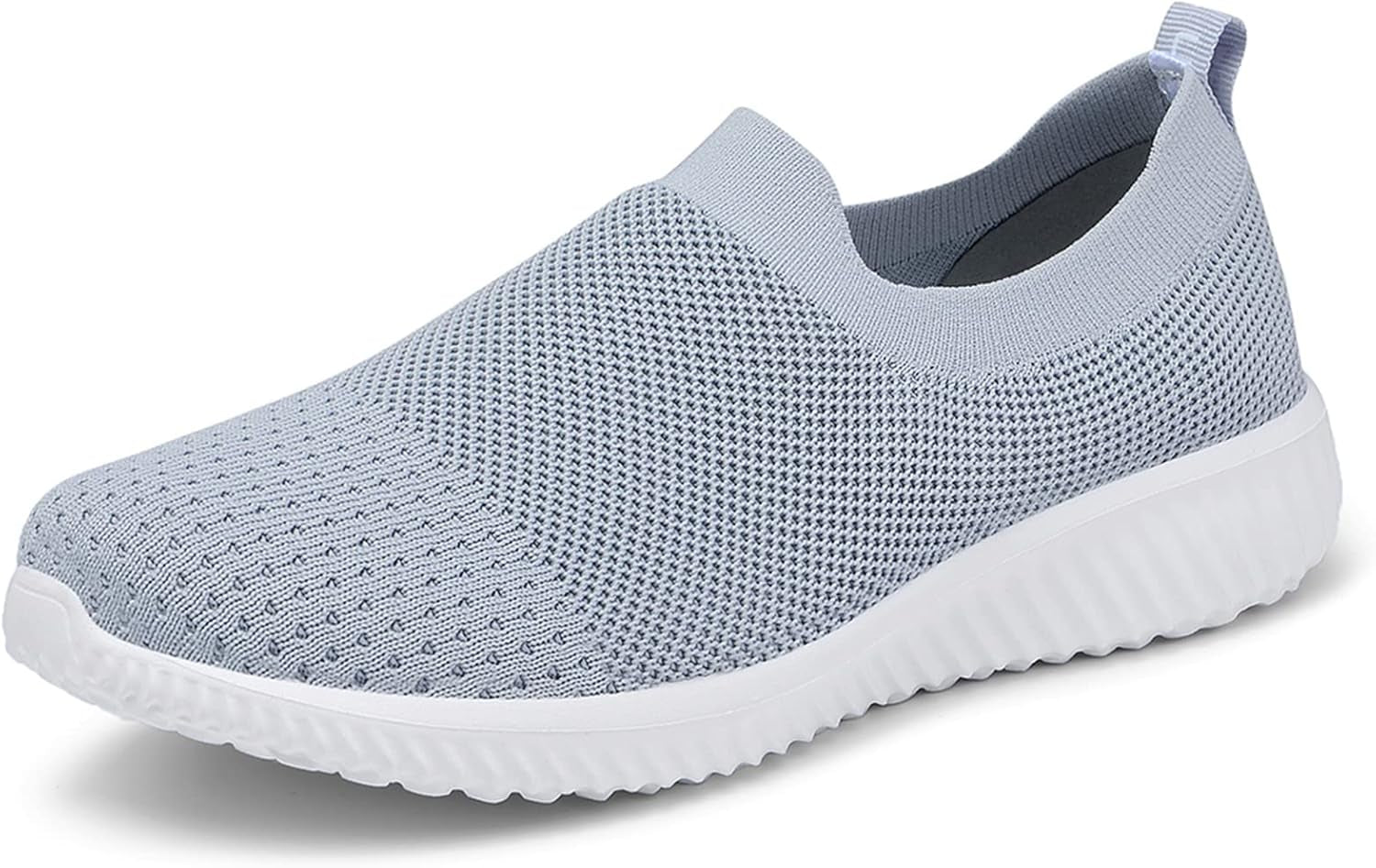 Walking Shoes Women Slip on Sneakers Knit Lightweight Comfortable Breathable Nurse Shoes for Work Travel