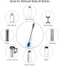 Silicone Bottle Cleaning Brush with Long Handle, 12.5