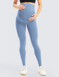 Women'S Maternity Leggings over the Belly Bump Workout Full Length Leggings Running Active Yoga Pants