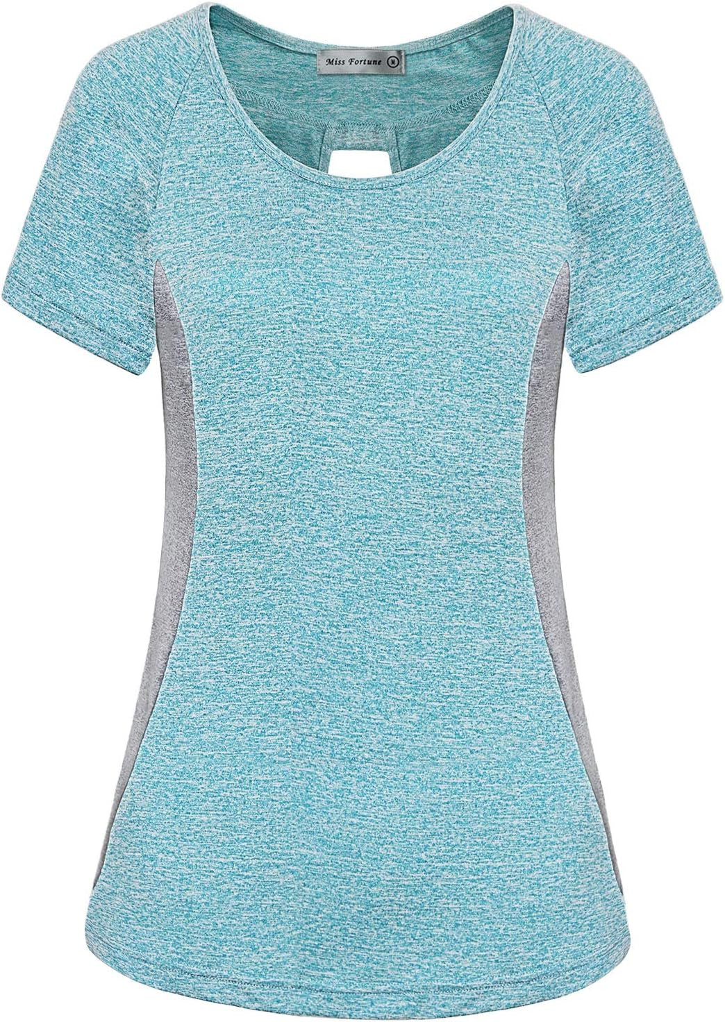 Active Wear Yoga Top Cool Dry Workout Shirt Exercise Clothes