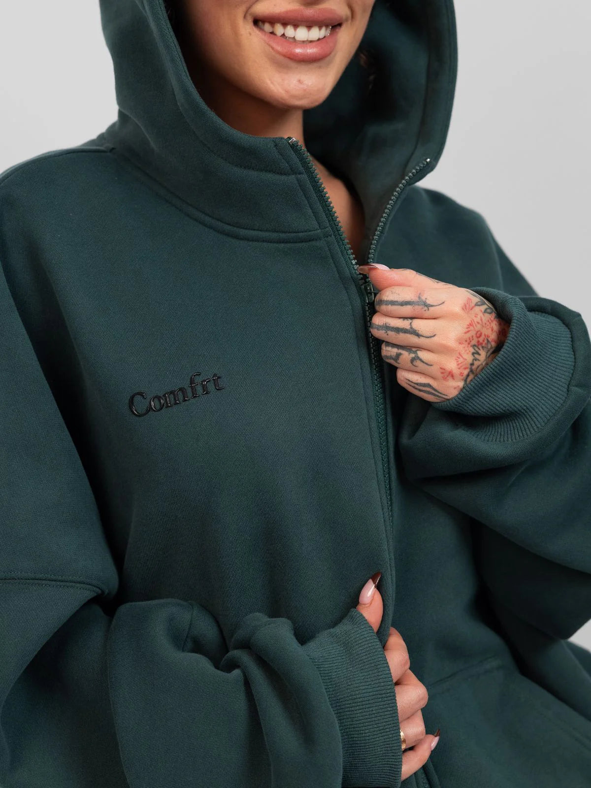 Cloud Zip Hoodie For Matured Women