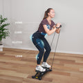 BEARFIT Balancing Machine Ski Simulator Portable Slide Stepper Leg Exercise Fun Cardio Trainer Full Body Aerobic Exercise Equipment