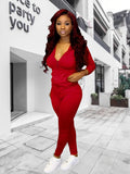 Womens Sweatsuit Set Two Piece Outfits Top + Skinny Long Pants Tracksuits Jogging Suits Jumpsuits